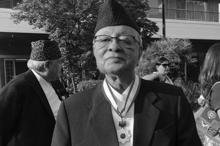 Nepal's first governor Himalaya Shamsher Jabara passed away and Nepal Rastra Bank Express heartfelt condolences